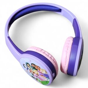Disney Princess Kids Wireless Headphones Purple/Pink